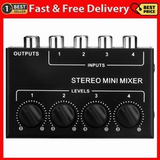 4 Channel Stereo Audio Mixer