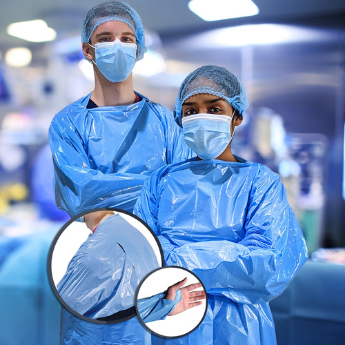 100x medical isolation gown - 100x,