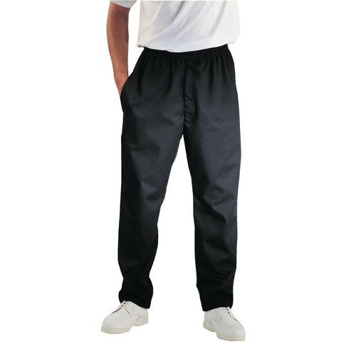 Chef works easyfit pants black - chef,