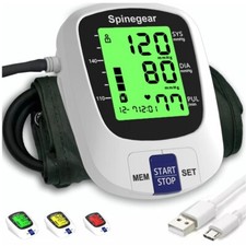 Rechargeable Electric Blood Pressure Monitor - Fast Charge BP Machine NHS accept