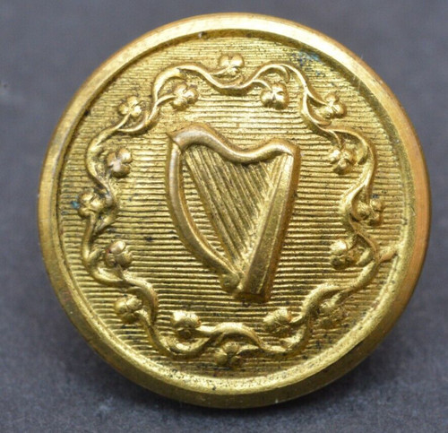 Unknown irish harp button - unknown,