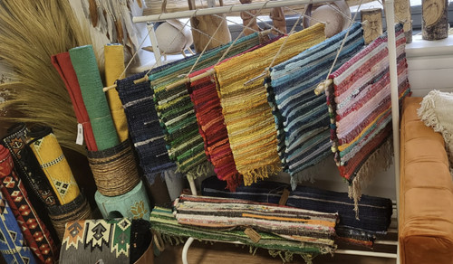 Indian rag rug asian cotton - indian,