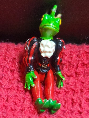 Hantel pewter miniature - pewter, frog