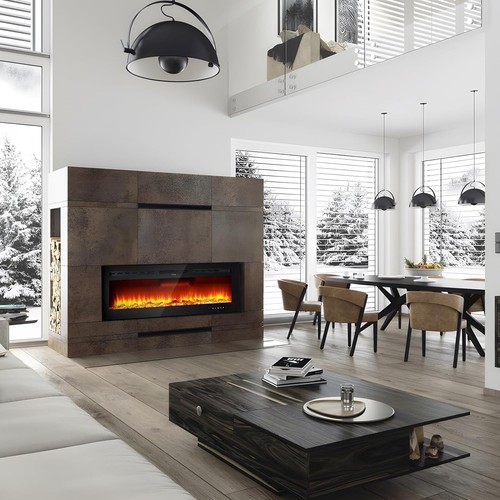 Electric fireplace media - 72'',