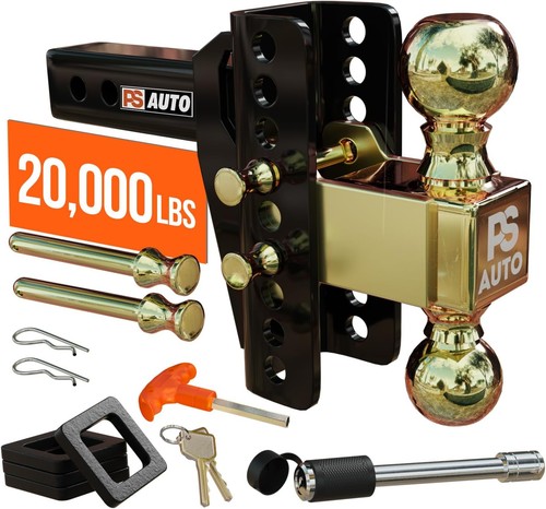 Adjustable gooseneck drawbar - adjustable,
