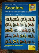 SCOOTER TWIST AND GO HAYNES MANUAL 50-250cc WITH CARB  ENGINES
