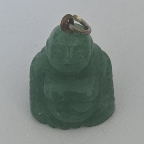 Green carved stone - green,