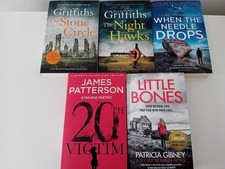 5 x Crime Detective Thriller Fiction Paperback Book Bundle