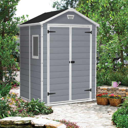 Keter manor grey double door - keter,
