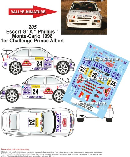 Decals ref 0205 ford - 1/43,