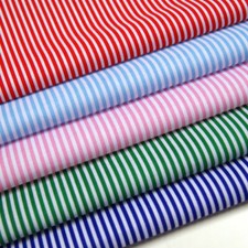 Candy 3mm Pin Stripe Polycotton Fabric Lines Craft Bunting Quilting Material 45"