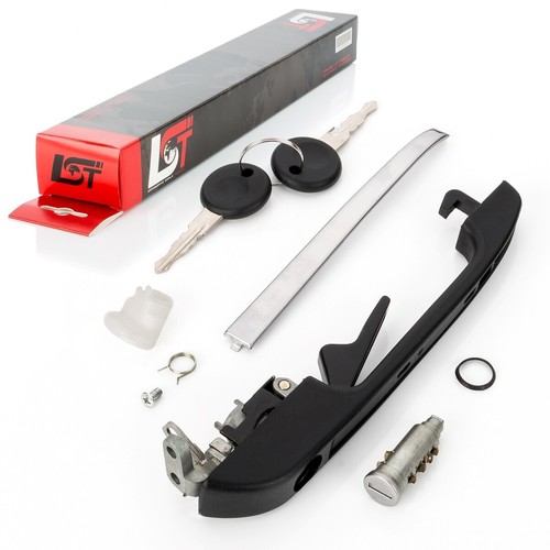 Door handle with - handle, lock