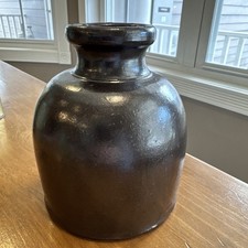 Antique Primitive Brown Glazed