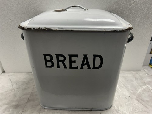 Vintage large white enamel - white,