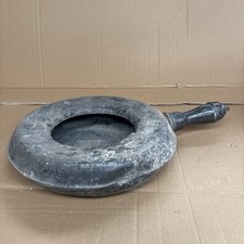 Pewter large bed pan - large, antique