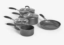 John Lewis 'The Pan' Aluminium Non-Stick Pan 5 Piece Set [Used/Water Marks] B+