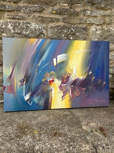 Vintage painting abstract - painting,