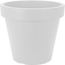 White Large Plant Pot Round
