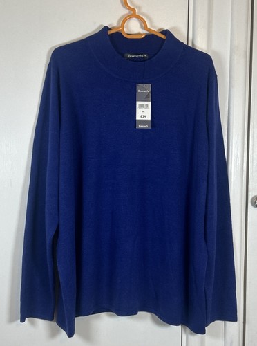 Bonmarche blue round - round, neck
