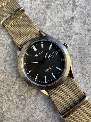 Seiko titanium military style - seiko,