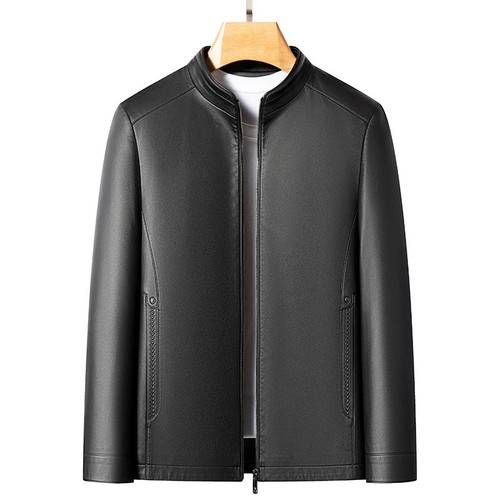 Men sheepskin leather jacket - men's,