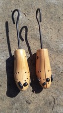 X2 Vintage Wooden shoe stretcher + Bunion Buttons