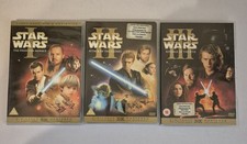 Star Wars Episode 1-3 DvD Set Prequel Trilogy Ewan Mcgregor Liam Neeson