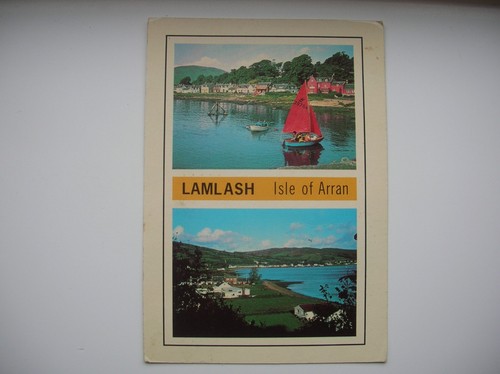 Arran postcard lamlash - postcard,