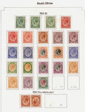 SOUTH AFRICA GV SG3-14 +18-21, 1913-24 GV heads & coils sets, M MINT. Cat £280.