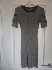 Women's Short Sleeved Short Dress Round Neck Size 10