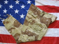 SAMSUNG GULF WAR 1 DESERT choc chip CAMO cotton windproof gaberdine BDU TROUSERS
