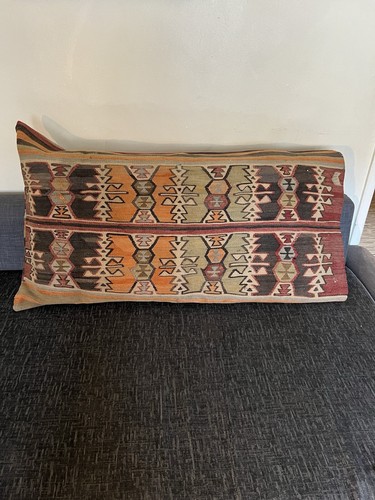 Turkish kilim lumbar cushion - turkish,