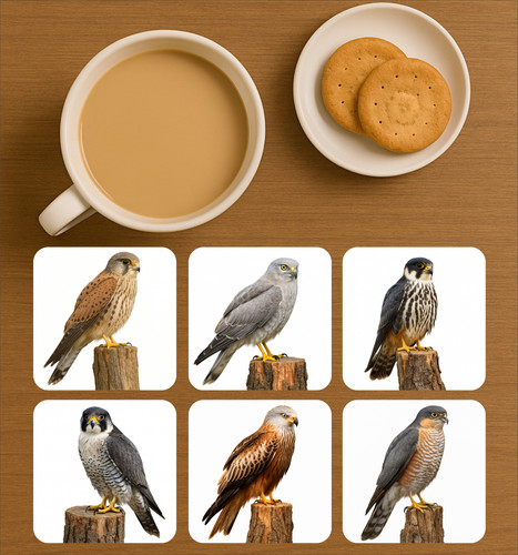 Coasters bird prey for - coasters,,