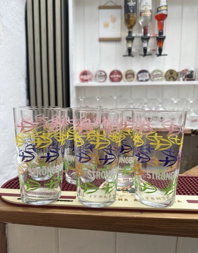 Strongbow pint glasses - 6,