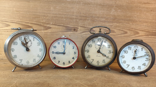 Old alarm clocks 1930 40 - old,