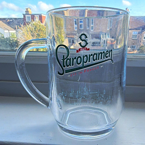 Staropramen pint beer - staropramen, mug