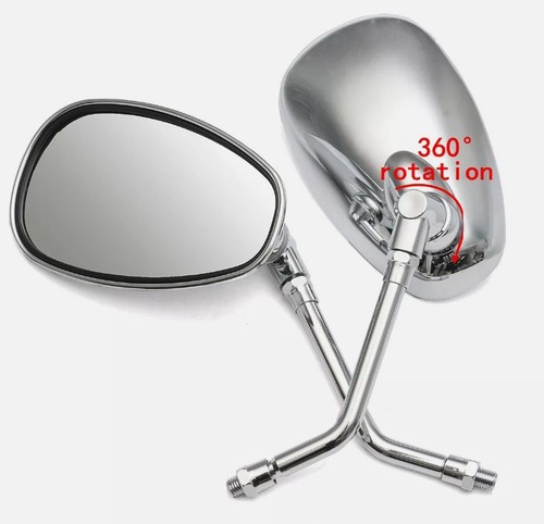2pcs 10mm motorcycle rearview - 2pcs,