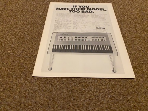 Jbf31 advert 11x8 farfisa - jbf31,