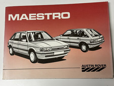 Austin Rover Maestro Driver Handbook 1987 - Excellent condition