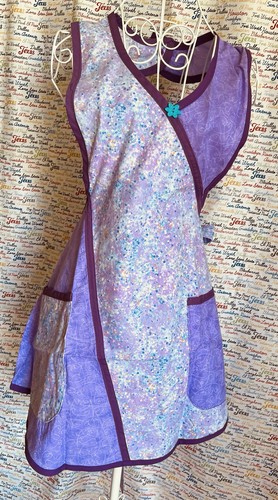 Handmade adult apron 1940s - adult,