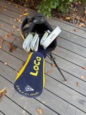 DUNLOP LOCO JUNIOR GOLF SET WITH STAND BAG. SUIT PLAYER 5ft  TALL. FREE POST