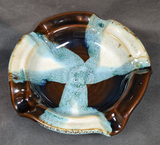 Cliff Youghal Pottery Dish ~ Handmade ~ Ireland ~ Fluted Rim