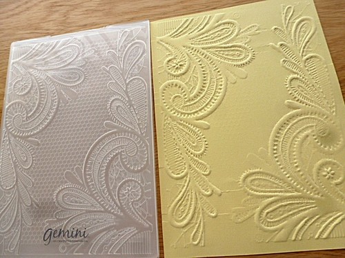 Gemini floral embossing folder - floral,