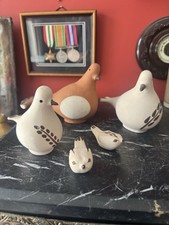 Group studio pottery - of, bird