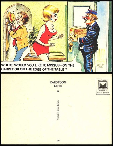 Prof old postcard parcel - old,
