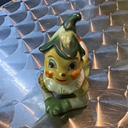 Ceramic elf figurine lying - elf,