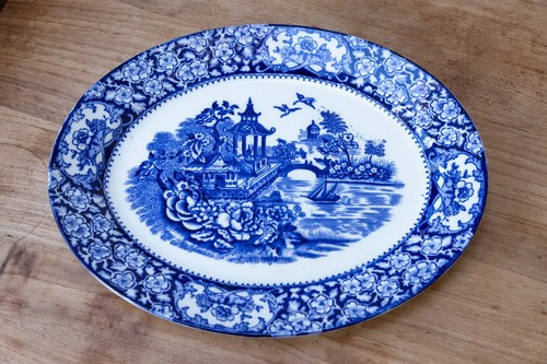 Antique olde alton ware oval - alton,