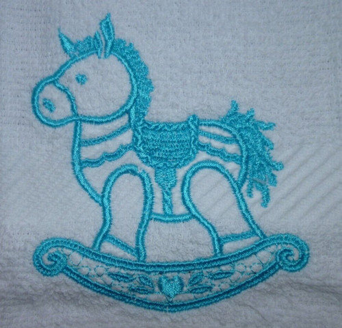 Rocking horse embroidered - rocking,