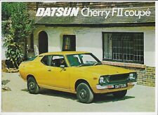 1977 Datsun Cherry FII coupé (Datsun F10) car leaflet