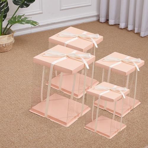 Large clear pvc gift boxes - large,